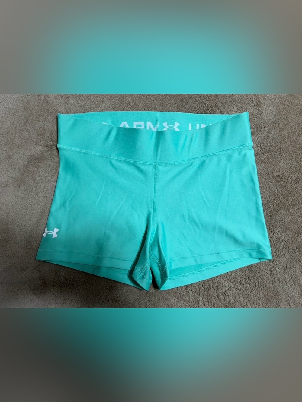 Under Armour Women's 3” Turquoise Performance Compression Shorts